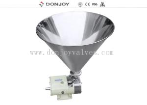 Quality Vertical sanitary rotary lobe Pump with 2&quot;Hopper connection for transfer cosmetic syrup pharmacy wholesale