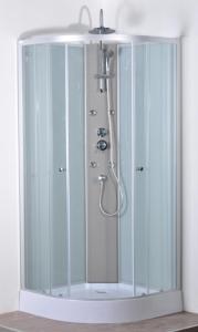 Quality Silver Profiles Replacement Curved Corner Shower Units Enclosed Shower Room wholesale