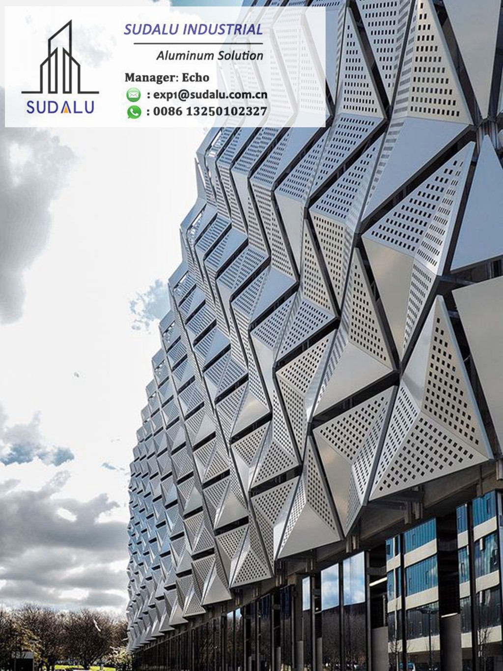 SUDALU White Color Aluminum Ceiling Decoration Panel OEM design Metal Panel from China Panel Factory