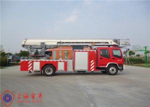 Quality Isuzu Chassis Stainless Steel Aerial Ladder Platform Fire Truck 30m Height wholesale