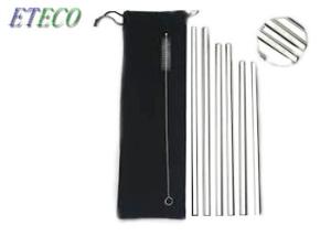 Quality Food Grade Stainless Steel Drinking Straw 18-8 Stainless Steel For Cocktail Drinking wholesale