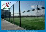Black Galvanized Chain Link Fence / Pvc Coated Welded Wire Fencing