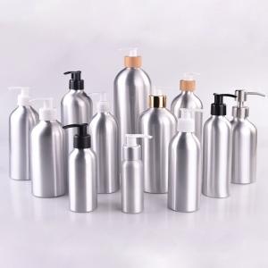 Quality Silver Blue Aluminum Cosmetic Bottles Trigger Spray 0.6mm Thick ISO9001 wholesale