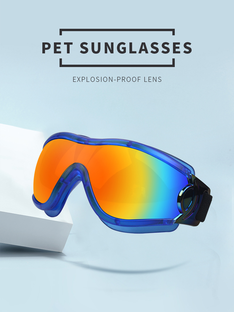 Dog Sunglasses Pet Glasses Eye Wear for Snow Beach Motorcycle Dog Goggles Breed