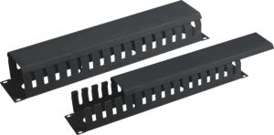 Quality High Performance 1U Rack Mount Cable Management , Amp Cable Management With Cover YH4036 wholesale