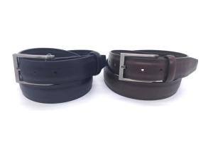 Quality Handmade Genuine 100% Cow Leather Dress Belts For Men Brushed Gunmetal Metal Color wholesale