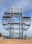 Steel Tower Poultry Farm Steel Structure / Goods Storage Farm Water Tower