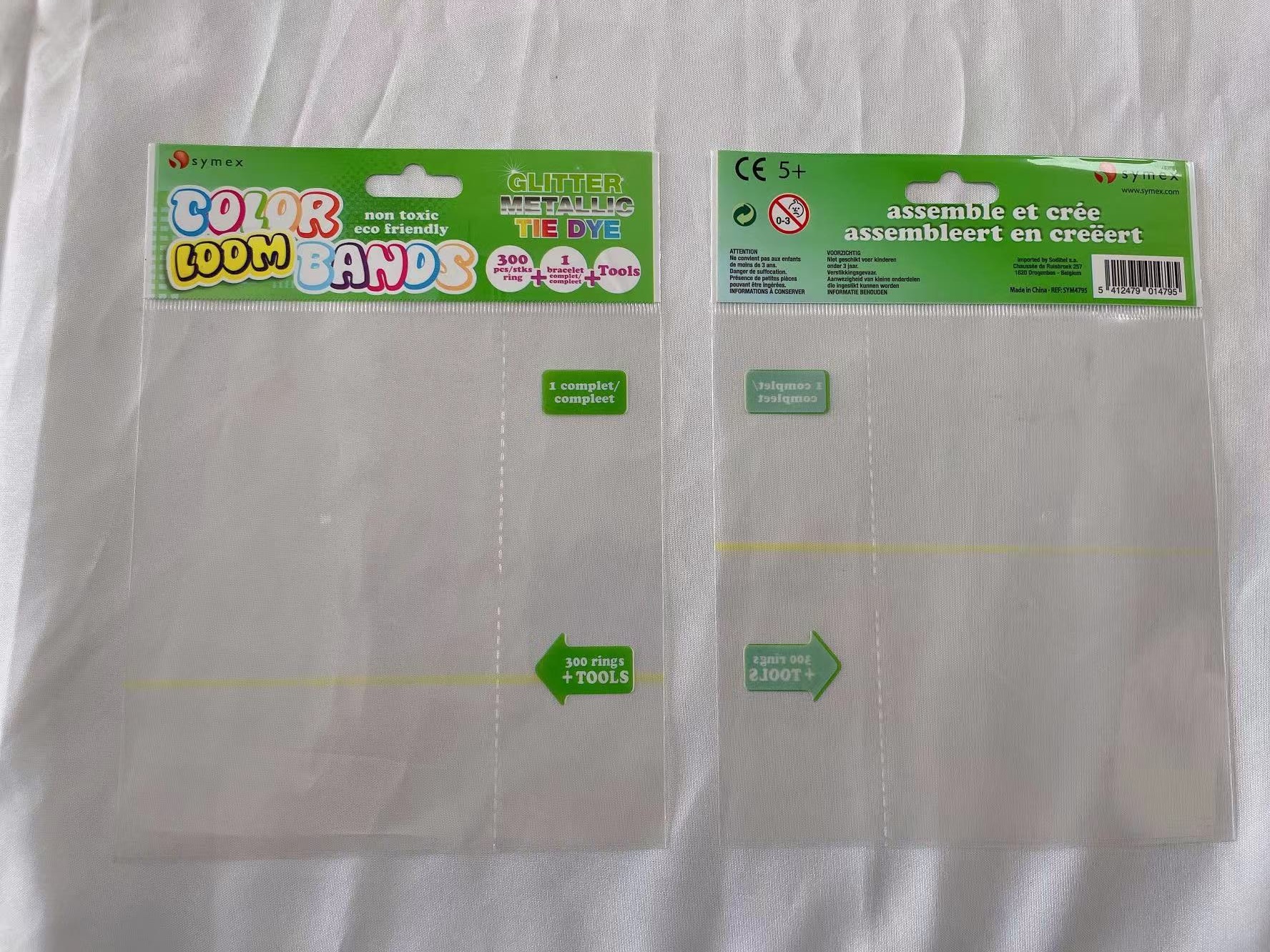 Gift Craft Industrial Opp Header Bag Self Adhesive Reusable Clear Opp Packaging Bag
