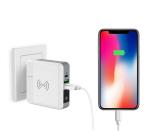 Wall Charging 2 USB 6700mAh Wireless Charger Power Bank