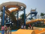 Fiberglass Closed Spiral Black Hole Water Amusement Park Slides For Adult