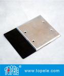 Flat One - gang Aluminum Stamped Cover , Weatherproof Electrical Outlet Boxes