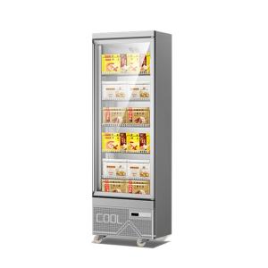 Quality Supermarket Single Door Vertical Refrigerated Display Freezer wholesale