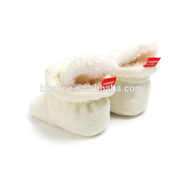 Amazon Cotton fabric fluff winter warn indoor socks Baby shoes