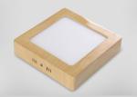 Square Dimmable Led Panel Light 300 x 300 Wood Grain Surface 24w 0.9pfc