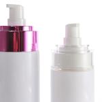 120ml 150ml Cylindrical Cosmetic Lotion Bottle Purple Pump