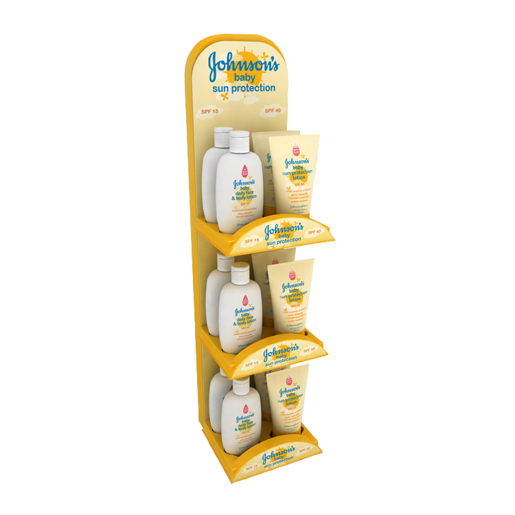 Oral Hygiene Products Display Stand Wooden Toothpaste Cosmetic Stand Display