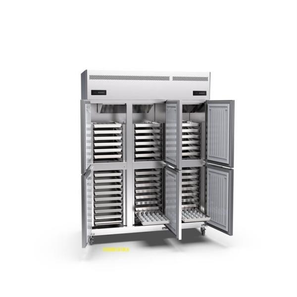 45 Tray Imperial Commercial Upright Freezer Six Door 220v Restaurant Stand Up