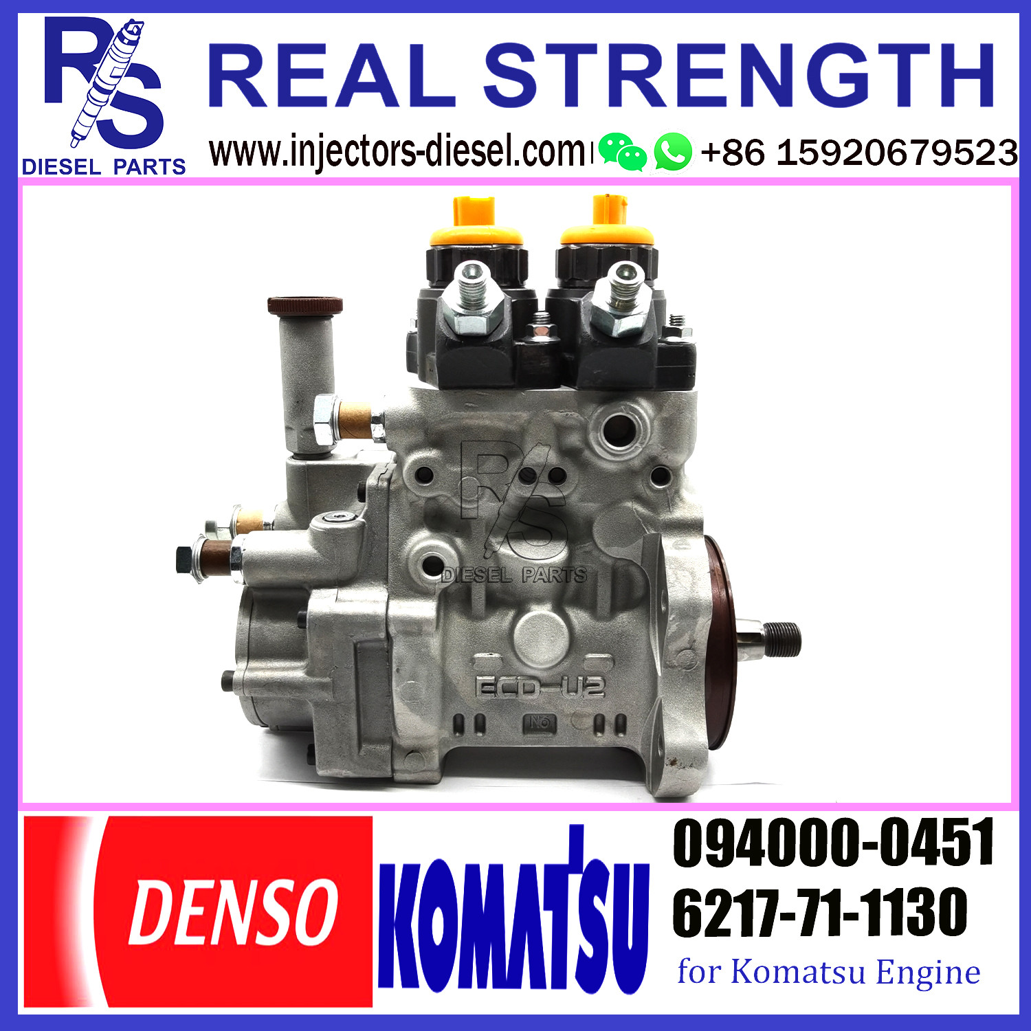 094000-0451 DENSO Diesel SA6D140E-3 Engine Fuel HP0 pump 094000-0451 For KOMATSU 6217-71-1130 WA600-6 D375A-5 PC1250-8