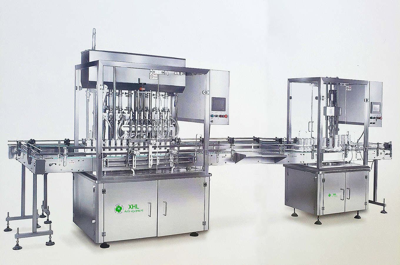 XHL-DYYG8/8 Automatic Irregular Bottle Oil Emulsion, Paste, Shampoo,Nutrient Solution,Moisturizer Filling Production Lin