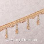 Handmade fashionable chain beads lace tassels fringes for curtain/sofa/pillow
