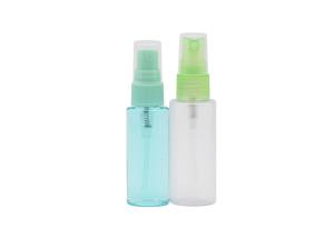 Quality Plastic Fine Mist Sprayer Bottle 60ml Cylinder Matte Transparent wholesale
