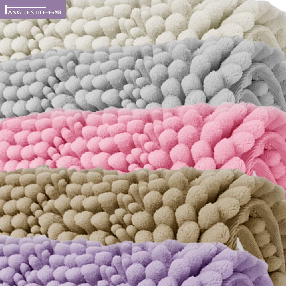 Anti Skid Soft Fast Drying Chenille Bathroom Rugs Runner Sustainable