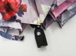 Convenient Auto Open Close Umbrella , Folding Golf Umbrella With Flower Design