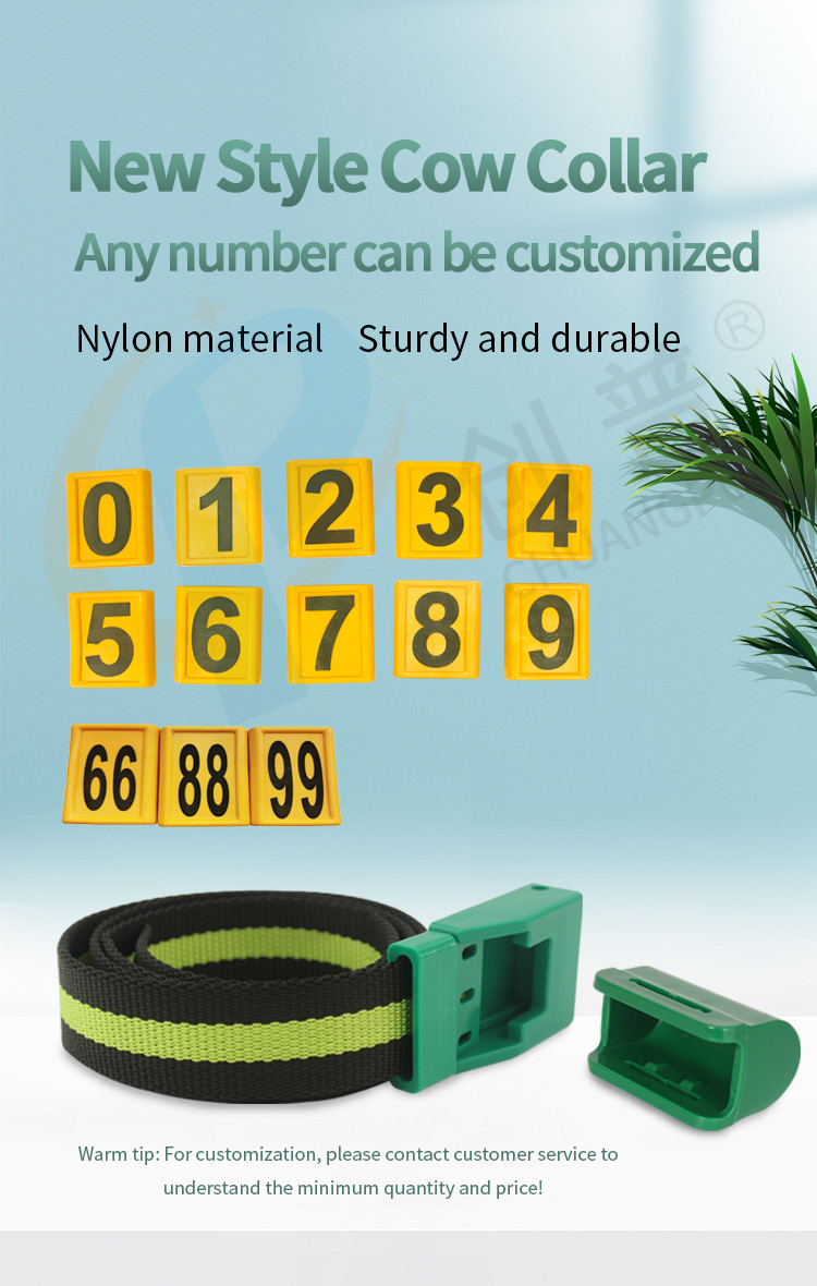 Livestock Management Waterproof EVA Cow Collar Number Set With Digital Coding