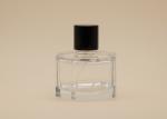 Black Cap Cosmetic Spray Bottle , 50ml Hexagonal Perfume Bottle Heavy Wall