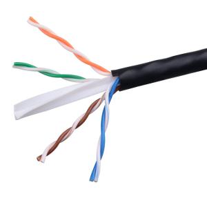 Quality Indoor Outdoor CAT6 Internet Cable 23AWG 4 Pairs Twisted Ethernet Install wholesale