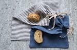 Zero Waste Flax Cord Hypoallergenic Linen Bread Bag