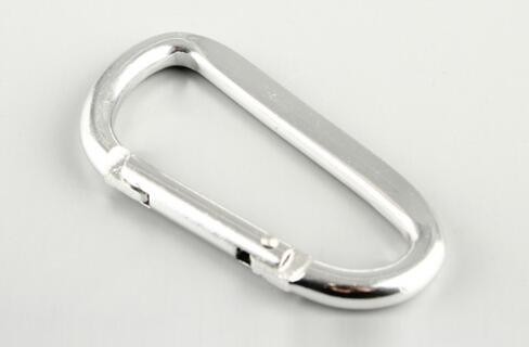 D Shaped Colors Not For Clibmbing Half Flat Aluminum Carabiner, Carabiner Key Chain