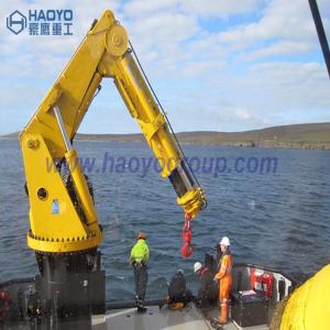 Quality Electric Ship Deck Knuckle Boom Pedestal Cranes Marine Ship Deck Crane wholesale