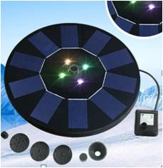 Outdoor Garden Solar Fountain Pump Waterfall for Pool Bird Bath Decorative Submersible Kit Water Fountain Pump