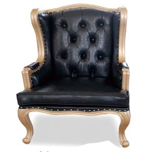 Quality YLX-3103 Black PU Leather Cover with Perfect Sewing Craftmanship Sofa Chair wholesale