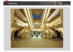 Capacity 6300 Persons Helical Escalator Curved Moving Walk Escalator For