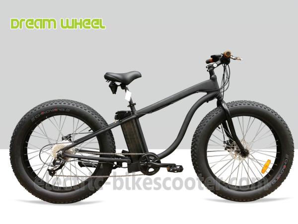 26" X 5.0 Electric Beach Cruiser Bicycle , Beach Cruiser 500W Electric Bike