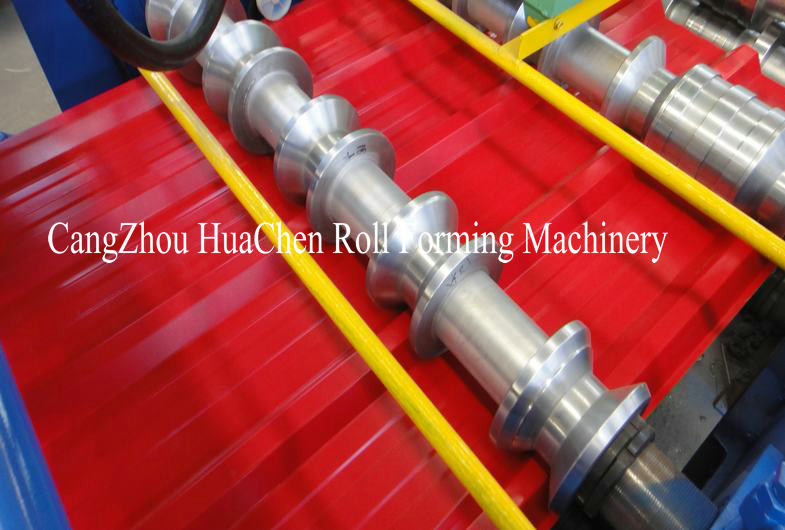 Asia Market 914 Material Roof Sheet Making Machine With SImens PLC Control
