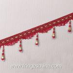 Handmade fashionable chain beads lace tassels fringes for curtain/sofa/pillow