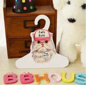Quality Pets cat lovely Clothes Flexo Printing Custom Cardboard Hangers wholesale