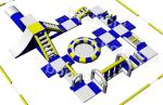 France Inflatable Commercial Water Park / Lake Inflatable Water Games Park