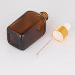 50ml Dropper Empty Serum Container Cosmetic Hair Oil Custom Logo Glass Serum