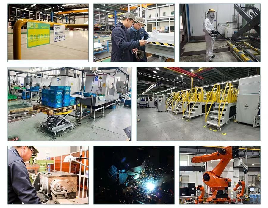 Hydraulic Electric Lift Table Powered Stationary Scissor Lifts with Handrail and Chain and Bellow
