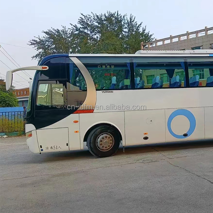 Yutong Used Bus 54 Seater Left Hand Drive Coaches with Max Speed 90km/h and 2 Airbags