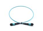 FTTH Telecom MPO Patch Cord Blue 8 Core 12 Core Fiber Optic Cable APC Polishing