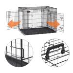 Large Welded Strong Metal Dog Crate Non Toxic Coating Rust Resistant