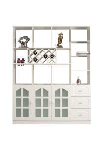 Quality Practical Exquisite Wall Divider Cabinet , MDF Wooden Partition Cupboard wholesale
