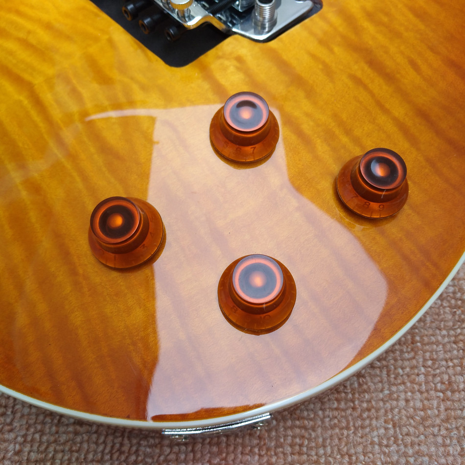 New high quality Standard LP 1959 R9 electric guitar, Quilte Maple top tremolo bridge Rosewood Electric guitar, free shi