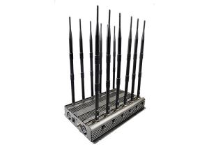 Quality 80 Meters 5G Signal Jammer 12 Omni Antennas Handheld Powerful wholesale