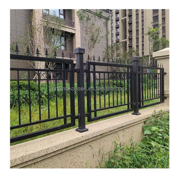 Galvanized Zinc Steel Picket Fence Australian Custom Steel Fence Panel's 6x8